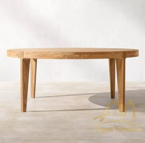 Ronnie Teak Round Dining Table