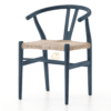 Wishbone Classic Dining Chair Wood and Rattan