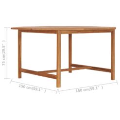 Outdoor teak furniture dining table Aqma furniture ODT05 B