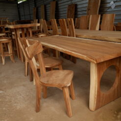 Suar wood table set, Aqma furniture exporter sets table 02a