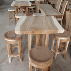 Suar wood table set, Aqma furniture exporter sets table 01c