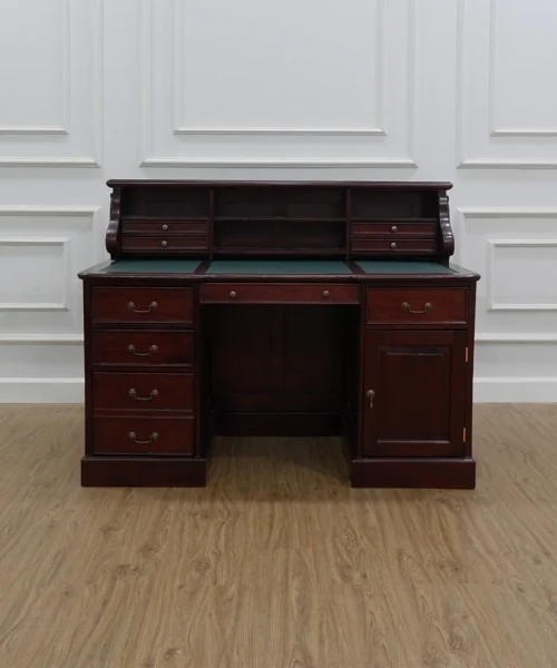Luxury Office Desk Leather Top
