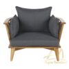 Florence Garden Armchair with Grey Cushion