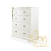 Cabinet Dresser 4 Drawers White Painted European style