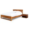 Minimalist Teak Bed solid Natural color