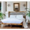 Classic  Palais de Versailles Luxury Upholstered Gold Bed