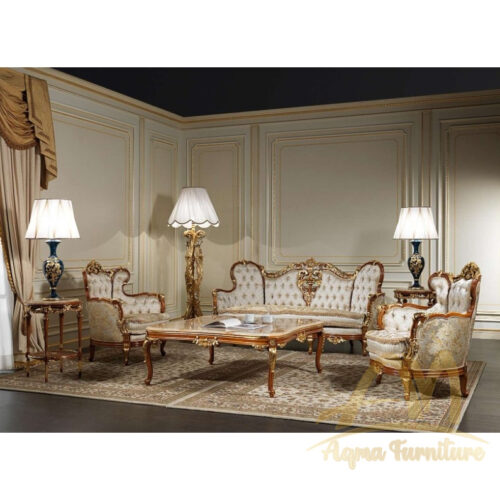 Set Sofa Classic Java with Carved
