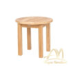 Teak Side Table Round with Slat