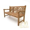 Teak Bench Garden Geo 2 Seaters