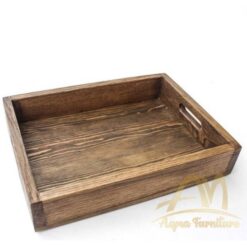 Antique Wooden Serving Tray Antique Rustic color for Decorative Handmade from Solid Wood - Indonesian Home Decoration Furniture