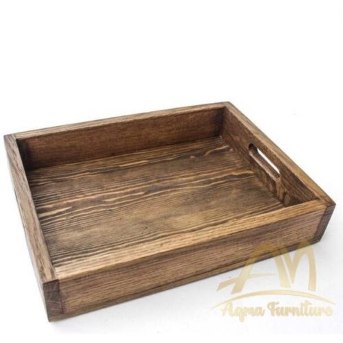 Antique Wooden Serving Tray Antique Rustic color for Decorative Handmade from Solid Wood - Indonesian Home Decoration Furniture