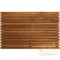 Teak Floor Mat for Bathroom Natural Fine Sanded Color Customize