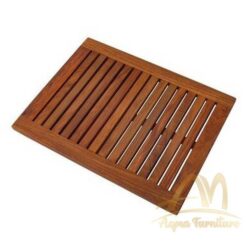 Teak Floor Mat for Bathroom Natural Fine Sanded Color Customize