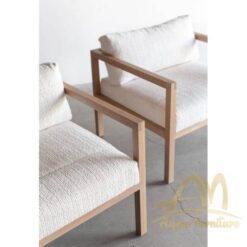 Teak Lounge Chair with Cushion Model Alabama - Teak garden sofa manufacture