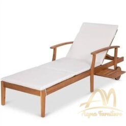 Teak sun lounge...