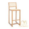 Ryarson Natural Wood Bar Stool