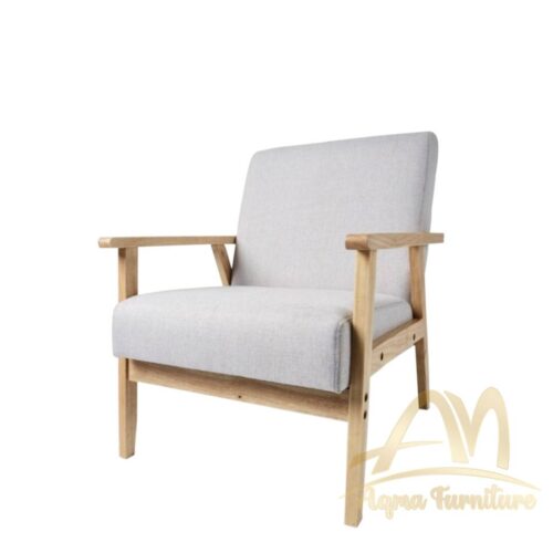 Accent Chair Teak with Cushion San Antonio