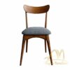 Kitchen Chair Teak Wood with Upholstered Seat