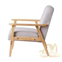 Solid wood armchair with armrests by Shinsaku Miyamoto - Modern Teak Furniture Manufacture from Indonesia Custom Design