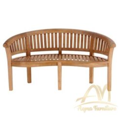 Curve 3 Seater bench Extra Thick Teak Wood- solid wood Outdoor furniture Manufacture from Indonesia with No minimum order container welcome cheap price