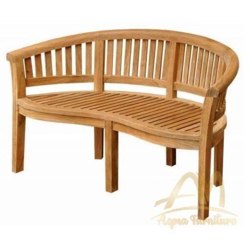Curve 3 Seater bench Extra Thick Teak Wood- solid wood Outdoor furniture Manufacture from Indonesia with No minimum order container welcome cheap price