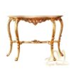 Entrance Console Antiqued Gold Leaf Size 120 Cm Mahogany wood Entrance Console Antiqued Gold Leaf Size 120 Cm Mahogany wood
