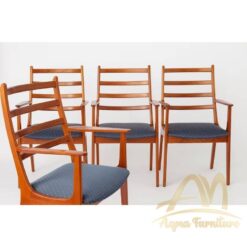 Teak dining chairs 1960s by KS Mobler Vintage - Modern Furniture Handmade solid wood from Indonesia Manufacture
