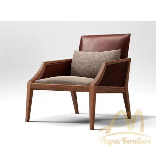 Solid wood armchair with armrests by Shinsaku Miyamoto - Modern Teak Furniture Manufacture from Indonesia Custom Design