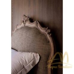Walnut Hand Carved Bed Queen Size by AQMA Furniture