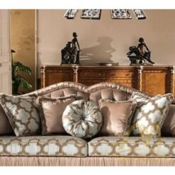 Tufted Sofa 3 Seaters Classic France - antique Handmade manufacture from Jepara Indonesia Furniture Craftmanship