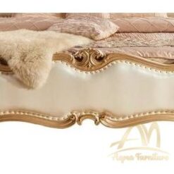 Egypt King Bed Classic with Gold Color - antique Handmade manufacture from Jepara Indonesia Furniture Craftmanship
