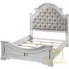 Florian Queen Bed with Padded White Color