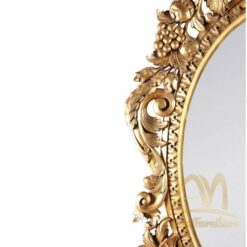 French Carved Gold Leaf Mirror - antique Handmade manufacture from Jepara Indonesia Furniture Craftmanship