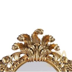 French Carved Gold Leaf Mirror - antique Handmade manufacture from Jepara Indonesia Furniture Craftmanship