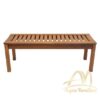 Teak Backless bench Garden With slat 4 ft size Teak Backless bench Garden With slat 4 ft size