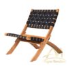 Teak Lounge Folding Chair Seat Use Woven Fabric Teak Lounge Folding Chair Seat Use Woven Fabric