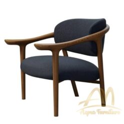 Solid wood armchair with armrests by Shinsaku Miyamoto - Modern Teak Furniture Manufacture from Indonesia Custom Design