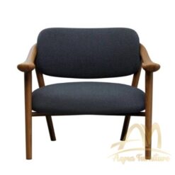 Solid wood armchair with armrests by Shinsaku Miyamoto - Modern Teak Furniture Manufacture from Indonesia Custom Design