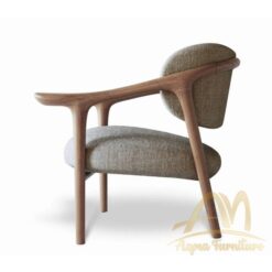 Solid wood armchair with armrests by Shinsaku Miyamoto - Modern Teak Furniture Manufacture from Indonesia Custom Design