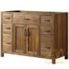 Bath vanity Cabinet Only 47 x 21,5 Inch Teak Fine Sanded Bath vanity Cabinet Only 47 x 21,5 Inch Teak Fine Sanded