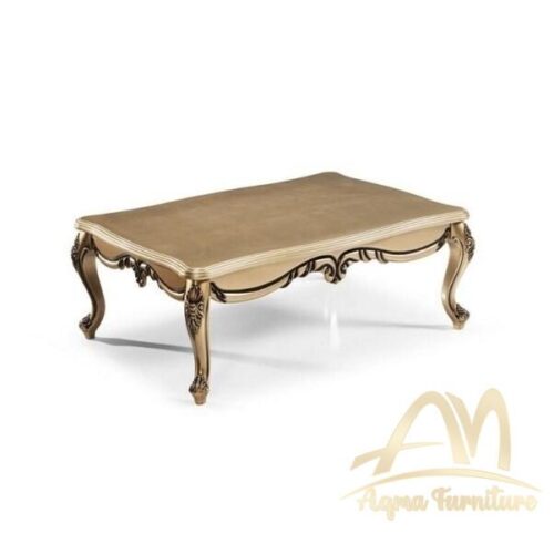 Classic Carved Coffee Table Gold Painted