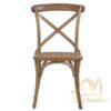 Cross Back Chair Solid Teak Wood
