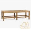 Australia Seating Woven Bench Teak Wood
