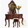 European Style Carved Wood Dressing Table