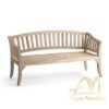 Garden Teak Bench Curved High Backrest Garden Teak Bench Curved High Backrest