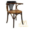 Brown Solid Wood Chair With Backrest Brown Solid Wood Chair With Backrest