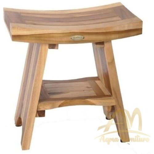 Shower Bench Solid Wood Knock Down Legs
