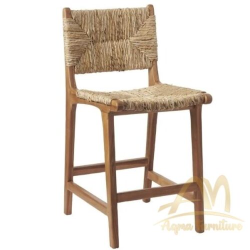 Banana Bark Counter Stools Teak Wood