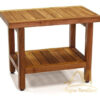 Teak Shower Bench Shelf