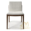White Dining Chairs Upholstered Solid Teak Wood